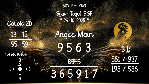 SYAIR ELANG - Syair Togel SGP