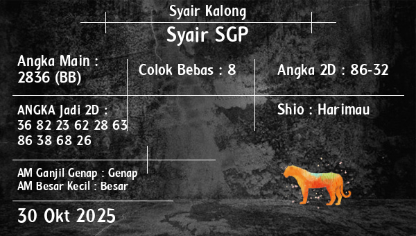 Syair Kalong - Syair SGP